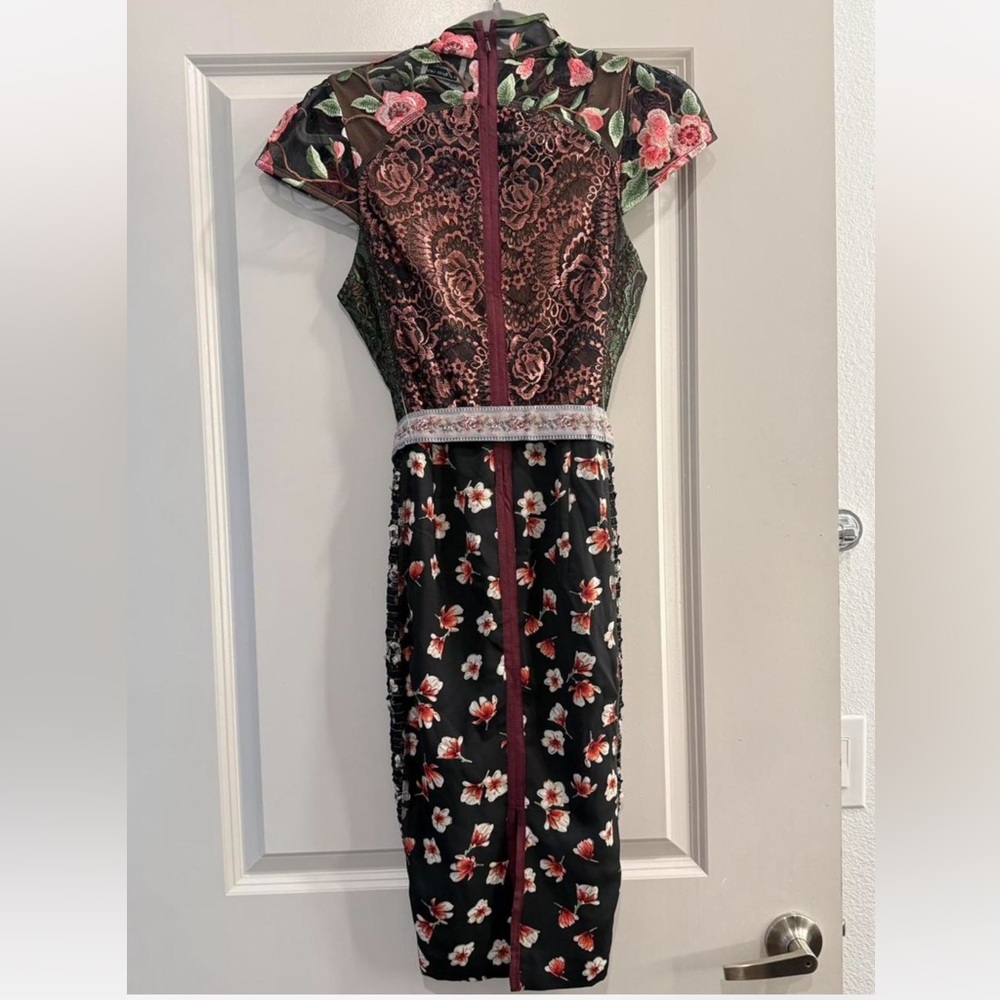 RARE Byron Lars Alpine Rose Dress - Picture 3 of 4